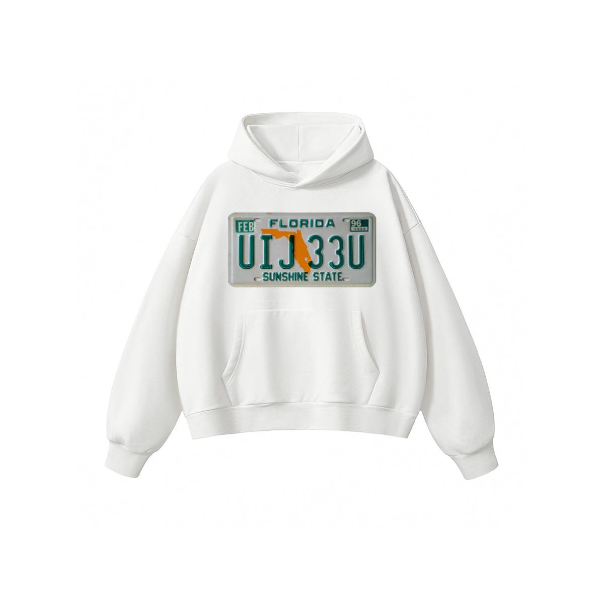 Florida License Plate Hoodie